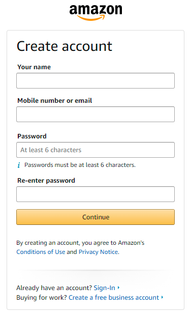 Amazon Seller Account