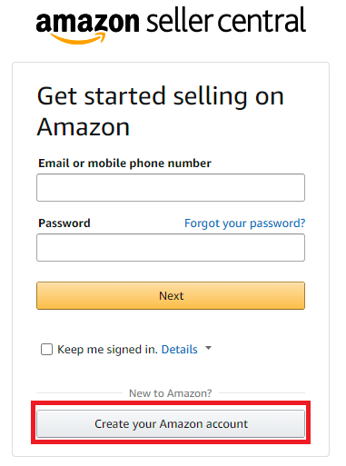 Amazon Seller Account